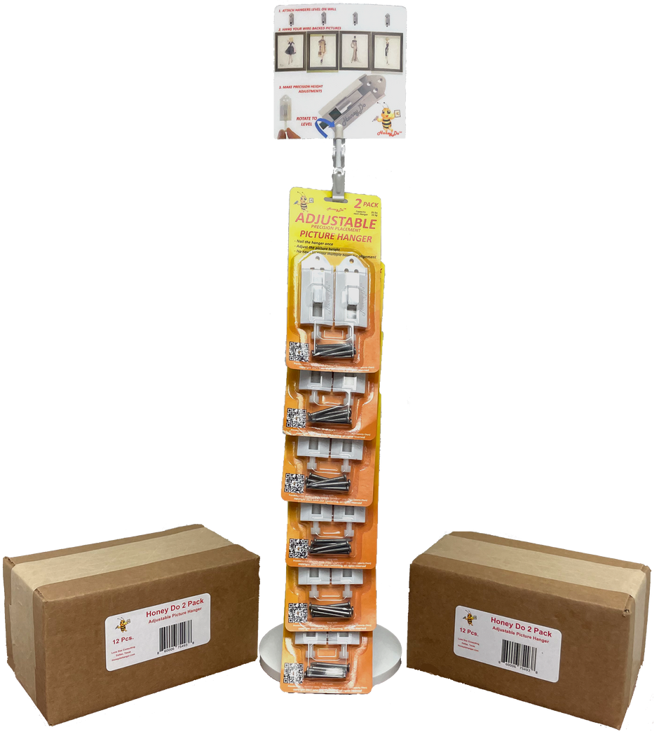 HoneyDo Adjustable Precision Picture wall Hanger Hook HoneyDo Picture