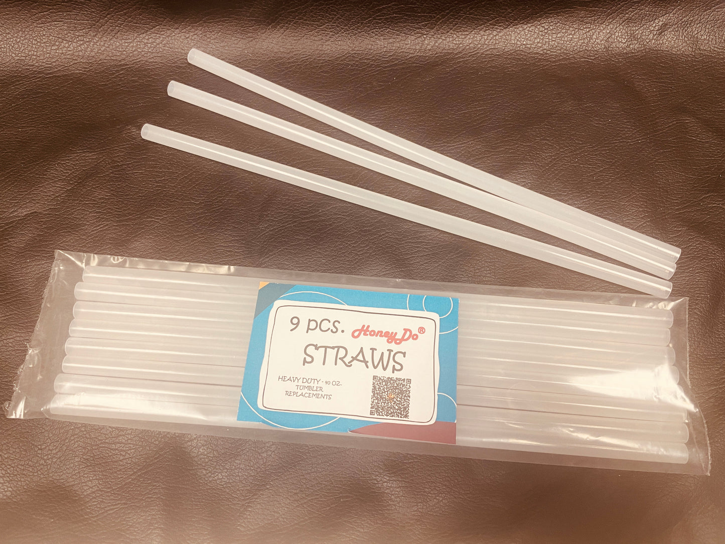 Straws - 9 Pack - Replacement straws for 40oz. HoneyDo® Tumblers
