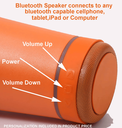 Personalized MUSICAL BLUETOOTH TUMBLERS© - Play your music and keep your drink cold - 40oz.