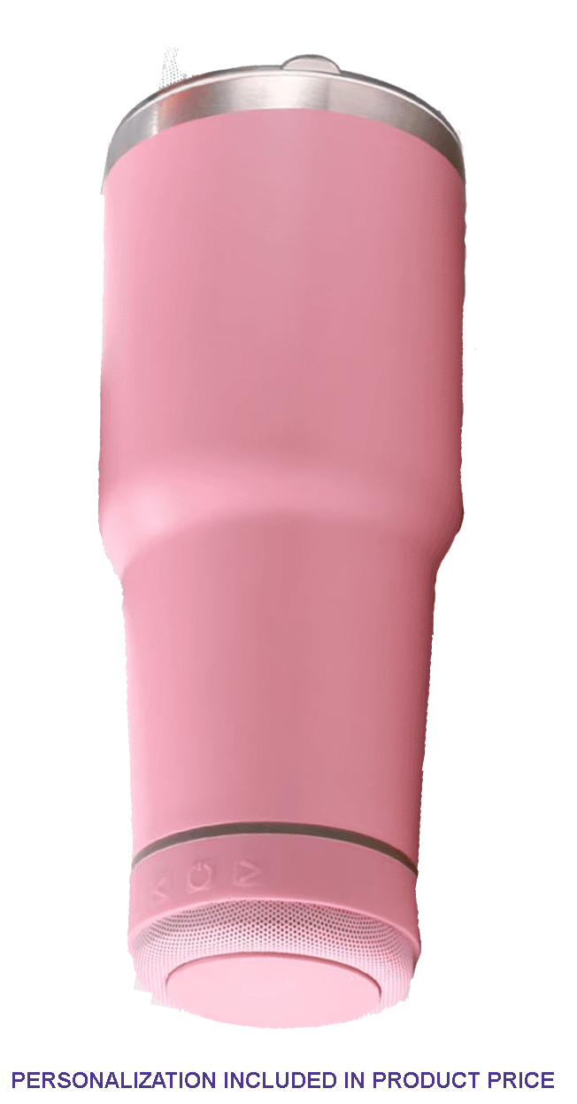 Personalized MUSICAL BLUETOOTH TUMBLERS© - Play your music and keep your drink cold - 40oz.