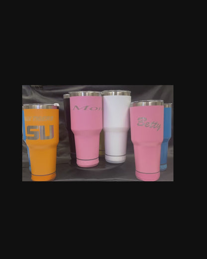 Personalized MUSICAL BLUETOOTH TUMBLERS© - Play your music and keep your drink cold - 40oz.